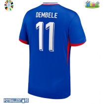Frankrike Ousmane Dembele #11 Hjemmedrakt EM 2024 Kortermet